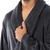 imageFruit of the Loom Mens Solid Plush Fleece RobeGrey