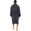 imageFruit of the Loom Mens Solid Plush Fleece RobeGrey
