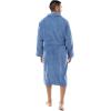 imageFruit of the Loom Mens Solid Plush Fleece RobeMedium Blue