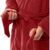imageFruit of the Loom Mens Solid Plush Fleece RobeRed