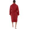 imageFruit of the Loom Mens Solid Plush Fleece RobeRed