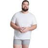 imageFruit of the Loom Mens Undershirts Moisture Wicking ampamp Tag Free Short Sleeve Crew TShirtsBig Man  White  6 Pack