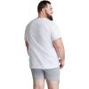 imageFruit of the Loom Mens Undershirts Moisture Wicking ampamp Tag Free Short Sleeve Crew TShirtsBig Man  White  6 Pack
