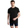 imageFruit of the Loom Mens Undershirts Moisture Wicking ampamp Tag Free Short Sleeve Crew TShirtsBlackGrey  6 Pack