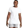 imageFruit of the Loom Mens Undershirts Moisture Wicking ampamp Tag Free Short Sleeve Crew TShirtsWhite  6 Pack