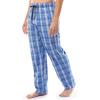 imageFruit of the Loom mens 2pack Sueded Jersey Knit Sleep Pajama PantBlueBlue Plaid
