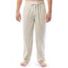 imageFruit of the Loom mens 2pack Sueded Jersey Knit Sleep Pajama PantOatmeal HeatherNatural Plaid