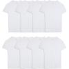 imageFruit of the Loom Mens Undershirts Moisture Wicking ampamp Tag Free Short Sleeve Crew TShirtsWhite  8 Pack