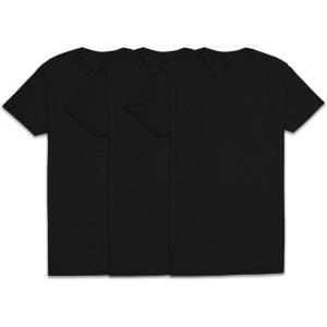 imageFruit of the Loom Mens Undershirts Moisture Wicking ampamp Tag Free Short Sleeve Crew TShirtsBlack  3 Pack
