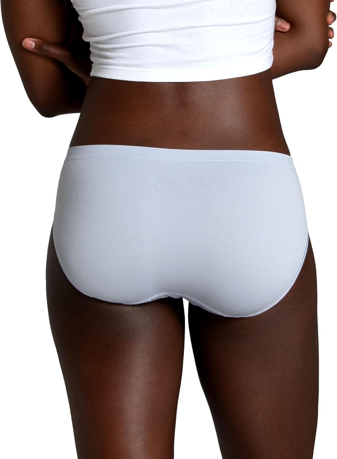 imageFruit of the Loom Womens No Show Seamless Underwear Amazing Stretch ampamp No Panty Lines Available in Plus SizeBikini  6 Pack  Assorted Color Neutrals
