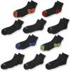 imageFruit Of the Loom Boys 10 Pair Pack Dual Defense Cushioned Comfort SocksBlack Assort