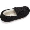 imageFruit of the Loom Womens Berber Loafer  Comfy Memory Foam IndoorOutdoorBlack