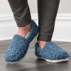 imageFruit of the Loom Womens Berber Loafer  Comfy Memory Foam IndoorOutdoorBlue