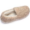 imageFruit of the Loom Womens Berber Loafer  Comfy Memory Foam IndoorOutdoorTan