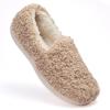 imageFruit of the Loom Womens Berber Loafer  Comfy Memory Foam IndoorOutdoorTan