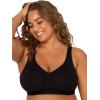 imageFruit of the Loom Womens Fit for Me Collection PlusSize Wireless Bra  Soft Cotton Comfort ampamp SupportBlack Hue