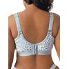 imageFruit of the Loom Womens Fit for Me Collection PlusSize Wireless Bra  Soft Cotton Comfort ampamp SupportLeopard Smoke