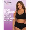 imageFruit of the Loom Womens Fit for Me Collection PlusSize Wireless Bra  Soft Cotton Comfort ampamp SupportPristine