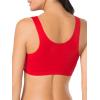 imageFruit of the Loom Womens MultiPack Tank Top Style Sports BraBlackWhtWhtRed