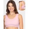 imageFruit of the Loom Womens MultiPack Tank Top Style Sports BraBlushing RoseBlack HueWhite