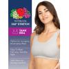 imageFruit of the Loom Womens MultiPack Tank Top Style Sports BraDuskWhiteBlushGrey Heather