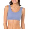 imageFruit of the Loom Womens MultiPack Tank Top Style Sports BraHeather GreyWhtWhtBlue Hthr