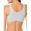 imageFruit of the Loom Womens MultiPack Tank Top Style Sports BraHeather GreyWhtWhtBlue Hthr