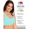 imageFruit of the Loom Womens MultiPack Tank Top Style Sports BraModern TapestryWhiteAruba BlueDutch Blue