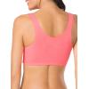 imageFruit of the Loom Womens MultiPack Tank Top Style Sports BraPin DotPopsicle PinkWhite