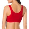 imageFruit of the Loom Womens MultiPack Tank Top Style Sports BraRed Hot White Red
