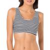 imageFruit of the Loom Womens MultiPack Tank Top Style Sports BraSkinny StripeWhiteRed Hot