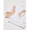 imageFruit of the Loom Womens MultiPack Tank Top Style Sports BraWhiteSandWhite