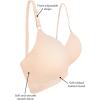imageFruit of the Loom Womens Seamless WireFree PushUp Bra  Soft Comfortable ampamp SupportiveCharcoal Heather