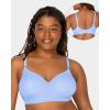 imageFruit of the Loom Womens Seamless WireFree PushUp Bra  Soft Comfortable ampamp SupportiveDeja BlueGrey Heather