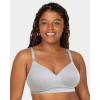 imageFruit of the Loom Womens Seamless WireFree PushUp Bra  Soft Comfortable ampamp SupportiveDeja BlueGrey Heather