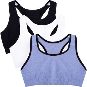 imageFruit of the Loom Womens MultiPack Tank Top Style Sports BraBlue Gem H WblkWhiteBlack H
