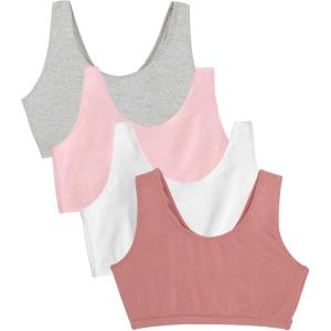 imageFruit of the Loom Womens MultiPack Tank Top Style Sports BraDuskWhiteBlushGrey Heather