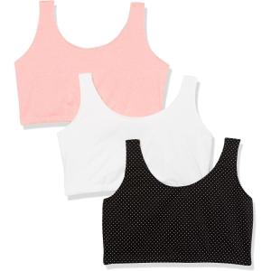 imageFruit of the Loom Womens MultiPack Tank Top Style Sports BraPin DotPopsicle P White 86ck