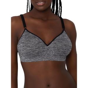 imageFruit of the Loom Womens Seamless WireFree PushUp Bra  Soft Comfortable ampamp SupportiveCharcoal Heather