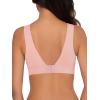 imageFruit of the Loom Womens 2Pack Full Coverage Wireless Cotton BraSoft ampamp Everyday ComfortBlushing RoseWhite