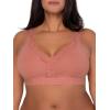 imageFruit of the Loom Womens 2Pack Full Coverage Wireless Cotton BraSoft ampamp Everyday ComfortDesert DuskOlive Night