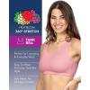 imageFruit of the Loom Womens MultiPack Tank Top Style Sports BraDancing RosebudsLilasGrey