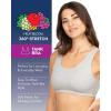 imageFruit of the Loom Womens MultiPack Tank Top Style Sports BraGreyGreyGrey