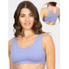 imageFruit of the Loom Womens MultiPack Tank Top Style Sports BraHeather BlueWhiteHeather Grey