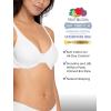 imageFruit of the Loom Womens Unlined Underwire BraCotton ampamp Spandex Blend for Natural Shape and FlexibilityBlack HueBlack Hue
