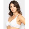 imageFruit of the Loom Womens Unlined Underwire BraCotton ampamp Spandex Blend for Natural Shape and FlexibilityBlack HueWhite 86ck