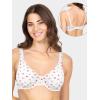 imageFruit of the Loom Womens Unlined Underwire BraCotton ampamp Spandex Blend for Natural Shape and FlexibilityDancing RosebudsLilasGrey