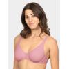 imageFruit of the Loom Womens Unlined Underwire BraCotton ampamp Spandex Blend for Natural Shape and FlexibilityDancing RosebudsLilasGrey