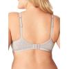 imageFruit of the Loom Womens Unlined Underwire BraCotton ampamp Spandex Blend for Natural Shape and FlexibilityHeather Grey White 86ck