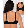 imageFruit of the Loom Womens Unlined Underwire BraCotton ampamp Spandex Blend for Natural Shape and FlexibilityPurple VelvetBlushingBlack